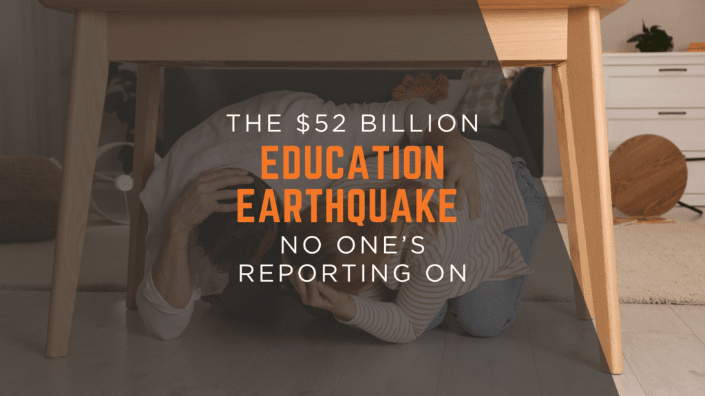 Infographic illustrating HR 1 student aid cuts, for the blog ‘The $52 Billion Education Earthquake No One’s Reporting On—Inside the One Big Beautiful Bill.