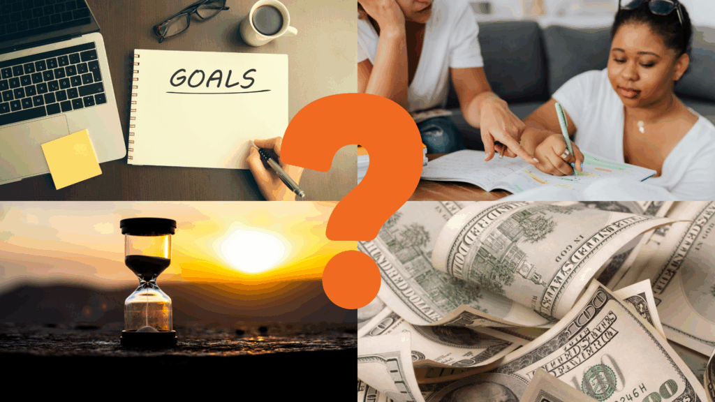 Goals, Time, Support, Money