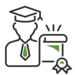 Financial aid icon for FAFSA completion statistics